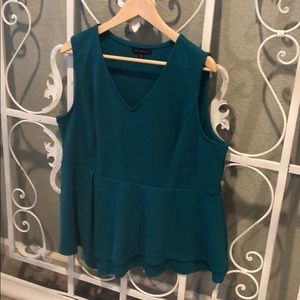 Lane Bryant sleeveless peplum top